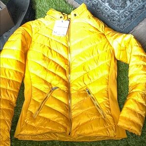 Yellow Quilted Women's Jacket